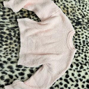 La Hearts Soft Pink Crew Neck Sweater